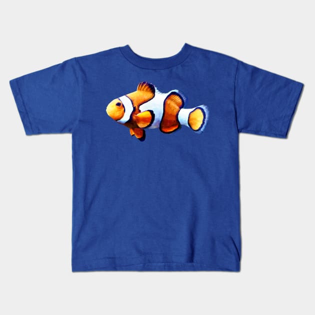 Clownfish Cutout Kids T-Shirt by SusanSavad